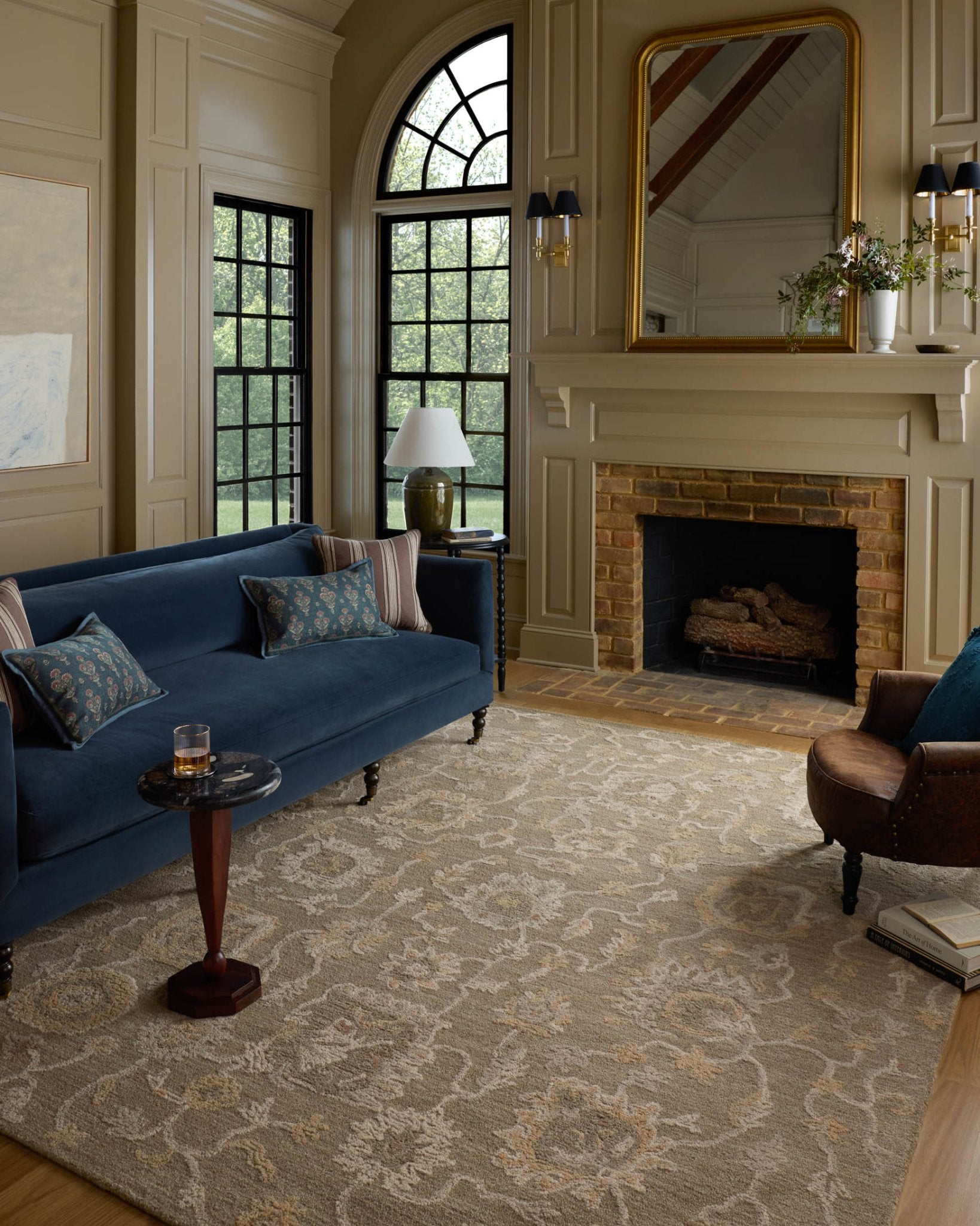 Chris Loves Julia x Loloi Dorothea Oak / Natural Rug White Cliff Studio Area Rugs