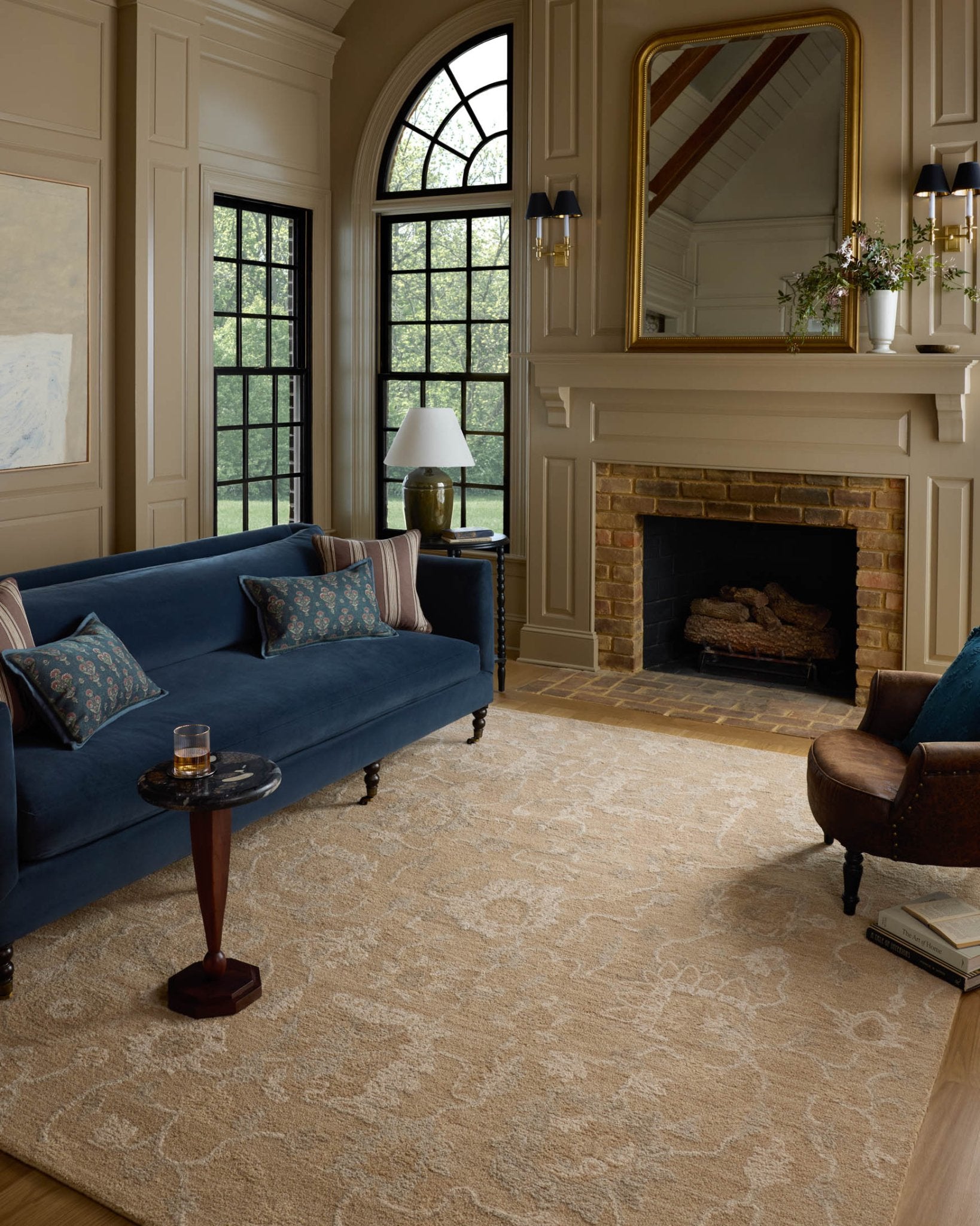Chris Loves Julia x Loloi Dorothea Sand / Pebble Rug White Cliff Studio Area Rugs