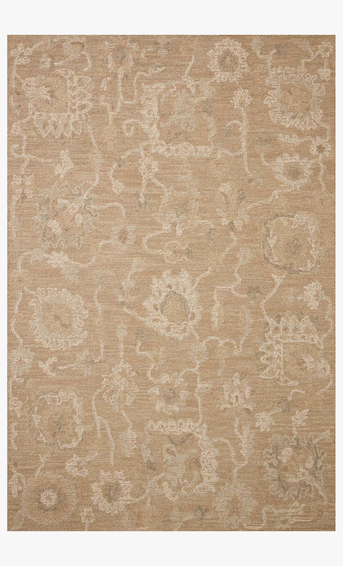 Chris Loves Julia x Loloi Dorothea Sand / Pebble Rug White Cliff Studio Area Rugs