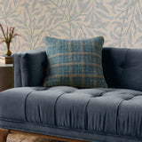 Chris Loves Julia x Loloi Earl Teal / Green 18'' x 18'' Cover w/Down Pillow White Cliff Studio Throw Pillows