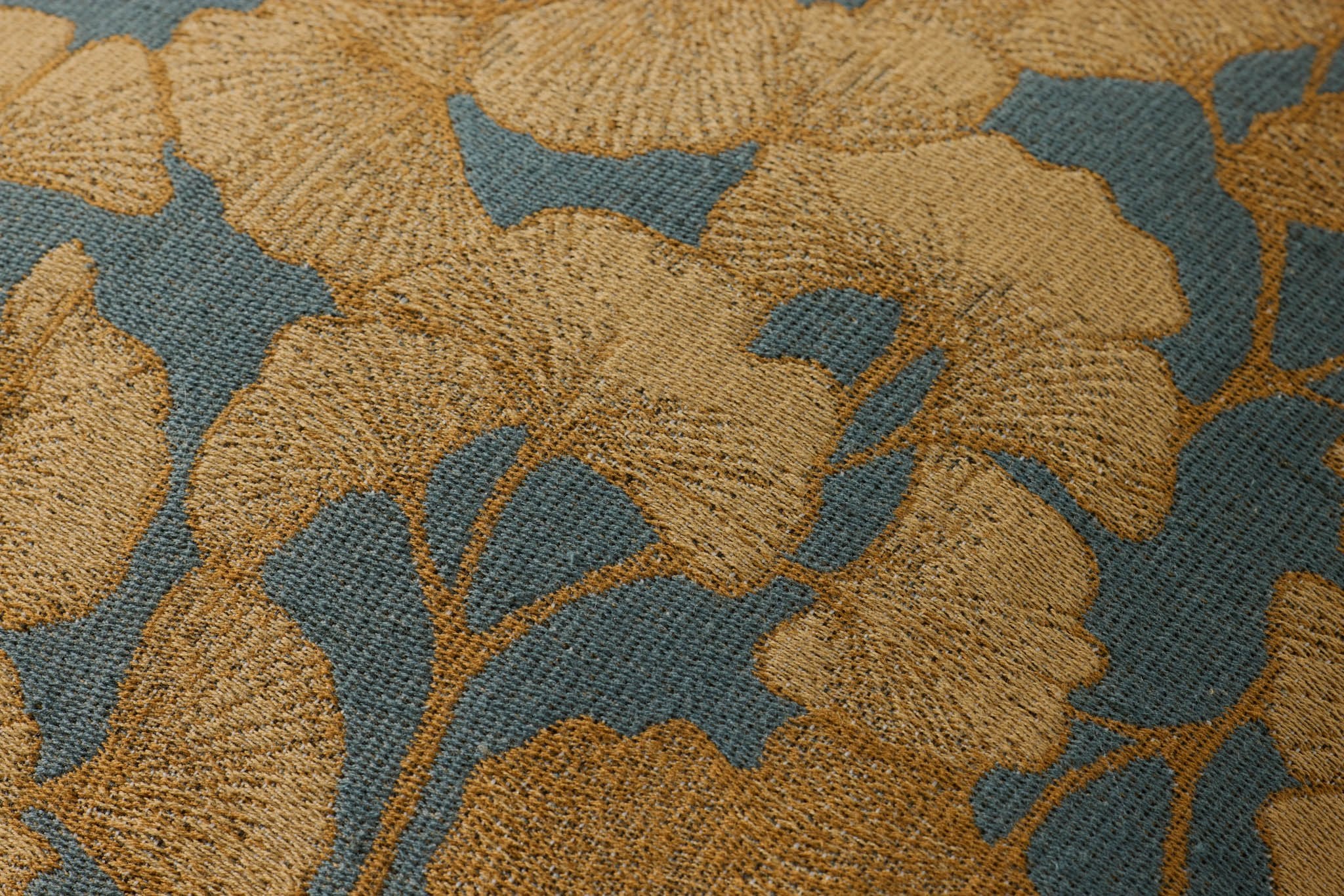 Chris Loves Julia x Loloi Fawn Blue / Gold 22'' x 22'' Pillow White Cliff Studio Throw Pillows