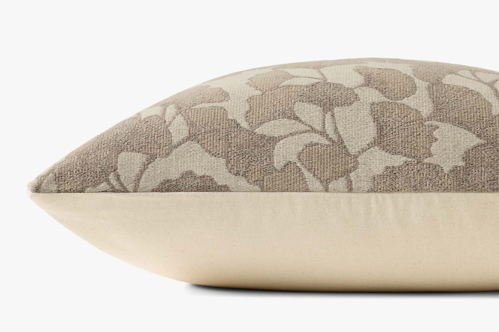 Chris Loves Julia x Loloi Fawn Ivory / Silver 20'' x 20'' Pillow White Cliff Studio Throw Pillows