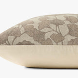 Chris Loves Julia x Loloi Fawn Ivory / Silver 20'' x 20'' Pillow White Cliff Studio Throw Pillows