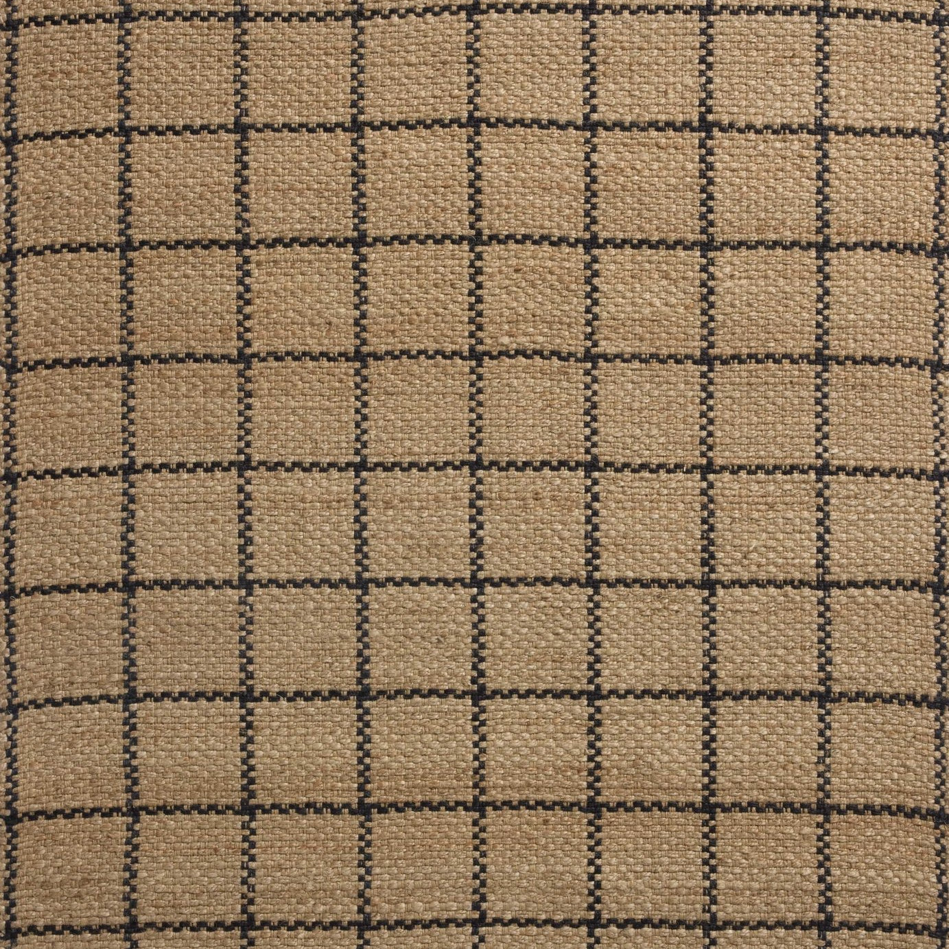 Chris Loves Julia x Loloi Fletcher Natural / Black 18" x 18" Sample Rug White Cliff Studio Area Rugs