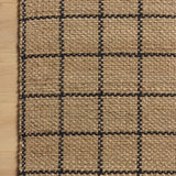 Chris Loves Julia x Loloi Fletcher Natural / Black 18" x 18" Sample Rug White Cliff Studio Area Rugs