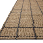 Chris Loves Julia x Loloi Fletcher Natural / Black 18" x 18" Sample Rug White Cliff Studio Area Rugs