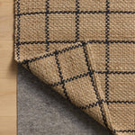 Chris Loves Julia x Loloi Fletcher Natural / Black 18" x 18" Sample Rug White Cliff Studio Area Rugs