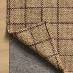 Chris Loves Julia x Loloi Fletcher Natural / Brown 18" x 18" Sample Rug White Cliff Studio Area Rugs