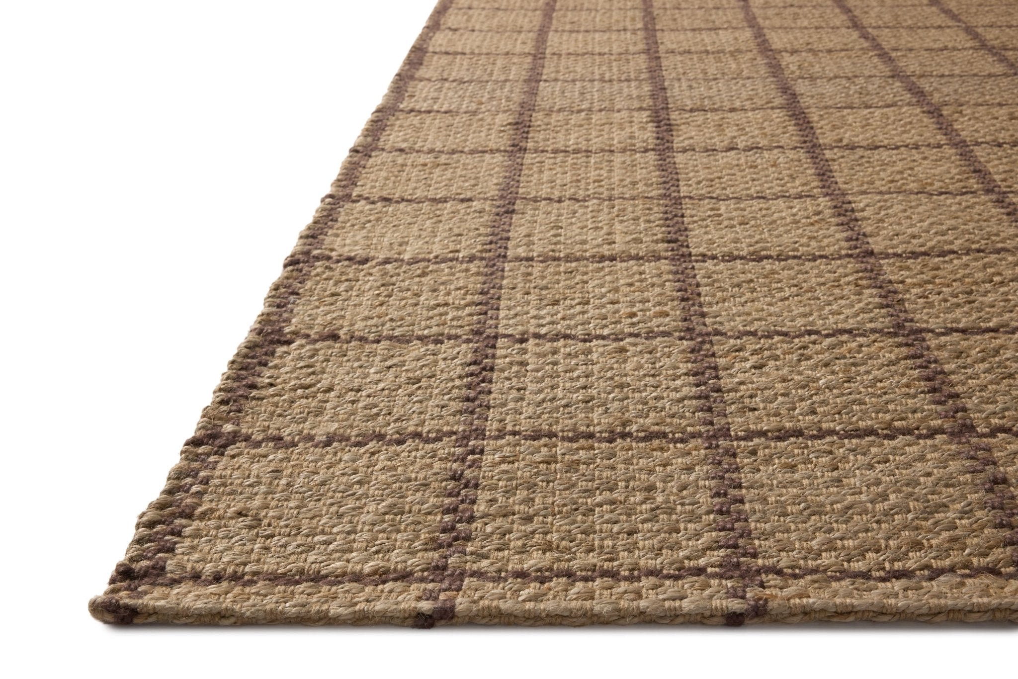 Chris Loves Julia x Loloi Fletcher Natural / Brown 18" x 18" Sample Rug White Cliff Studio Area Rugs