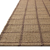 Chris Loves Julia x Loloi Fletcher Natural / Brown 18" x 18" Sample Rug White Cliff Studio Area Rugs