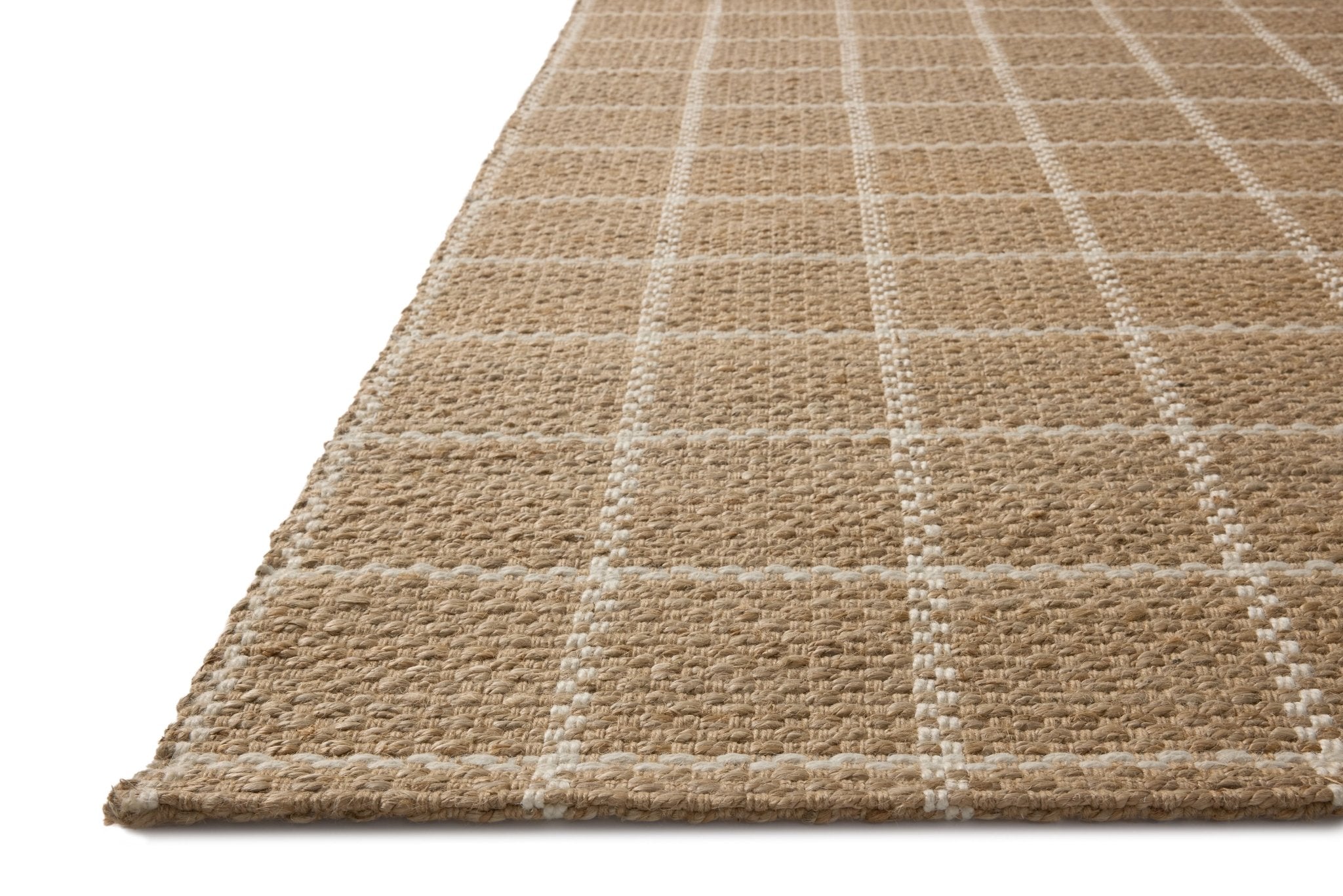Chris Loves Julia x Loloi Fletcher Natural / Ivory 18" x 18" Sample Rug White Cliff Studio Area Rugs
