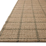 Chris Loves Julia x Loloi Fletcher Natural / Olive 18" x 18" Sample Rug White Cliff Studio Area Rugs