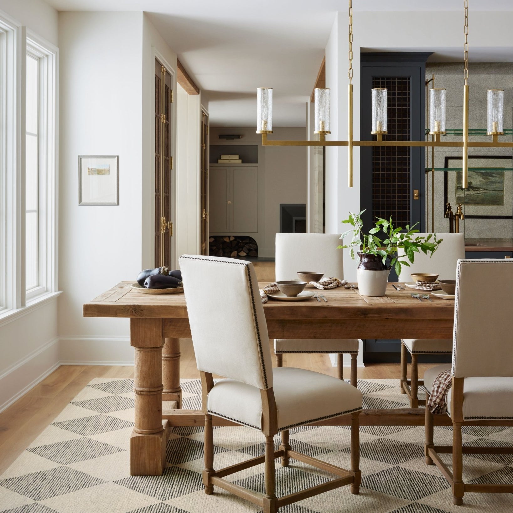 Chris Loves Julia x Loloi Francis Beige / Charcoal Rug White Cliff Studio Rugs