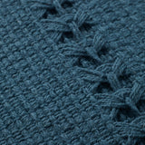 Chris Loves Julia x Loloi Harvey Blue 12'' x 27'' Cover Only White Cliff Studio Throw Pillows