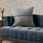 Chris Loves Julia x Loloi Harvey Blue / Natural 22'' x 22'' Cover Only Pillow White Cliff Studio Throw Pillows