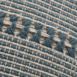 Chris Loves Julia x Loloi Harvey Blue / Natural 22'' x 22'' Cover Only Pillow White Cliff Studio Throw Pillows