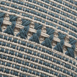 Chris Loves Julia x Loloi Harvey Blue / Natural 22'' x 22'' Cover Only Pillow White Cliff Studio Throw Pillows