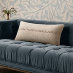 Chris Loves Julia x Loloi Harvey Ivory 12'' x 27'' Cover w/Down Pillow