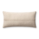 Chris Loves Julia x Loloi Harvey Ivory 12'' x 27'' Cover w/Down Pillow