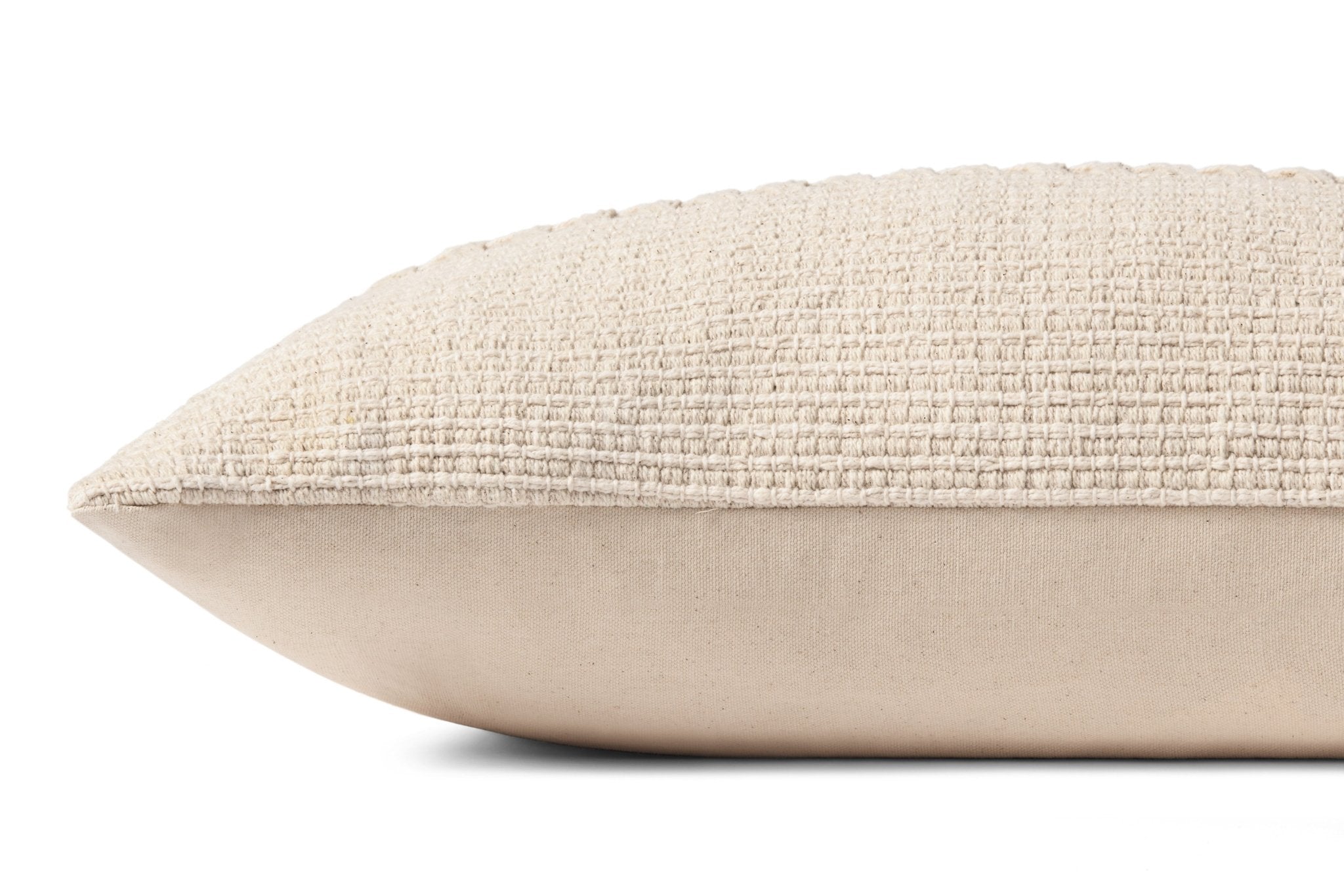 Chris Loves Julia x Loloi Harvey Ivory 12'' x 27'' Cover w/Down Pillow