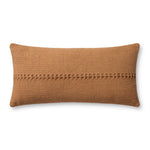 Chris Loves Julia x Loloi Harvey Orange 12'' x 27'' Cover Only White Cliff Studio Throw Pillows