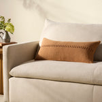 Chris Loves Julia x Loloi Harvey Orange 12'' x 27'' Cover Only White Cliff Studio Throw Pillows