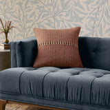 Chris Loves Julia x Loloi Harvey Rust / Multi 18'' x 18'' Cover w/Down Pillow White Cliff Studio Throw Pillows