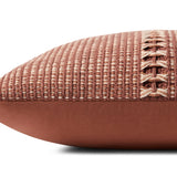 Chris Loves Julia x Loloi Harvey Rust / Multi 18'' x 18'' Cover w/Down Pillow White Cliff Studio Throw Pillows