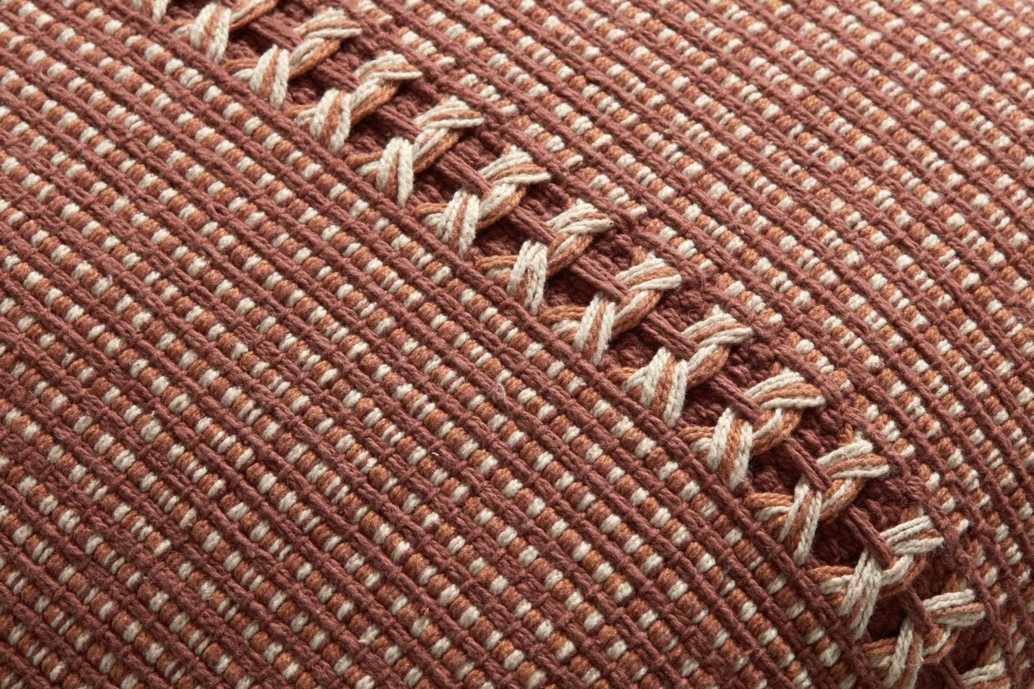 Chris Loves Julia x Loloi Harvey Rust / Multi 18'' x 18'' Cover w/Down Pillow White Cliff Studio Throw Pillows