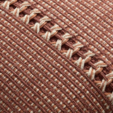 Chris Loves Julia x Loloi Harvey Rust / Multi 18'' x 18'' Cover w/Down Pillow White Cliff Studio Throw Pillows