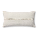 Chris Loves Julia x Loloi Harvey White 12'' x 27'' Cover Only White Cliff Studio Throw Pillows