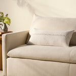 Chris Loves Julia x Loloi Harvey White 12'' x 27'' Cover Only White Cliff Studio Throw Pillows