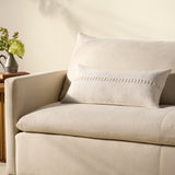 Chris Loves Julia x Loloi Harvey White 12'' x 27'' Cover Only White Cliff Studio Throw Pillows