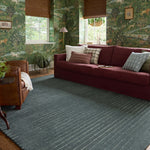 Chris Loves Julia x Loloi Henry Denim / Ivory 18" x 18" Sample Rug White Cliff Studio Area Rugs