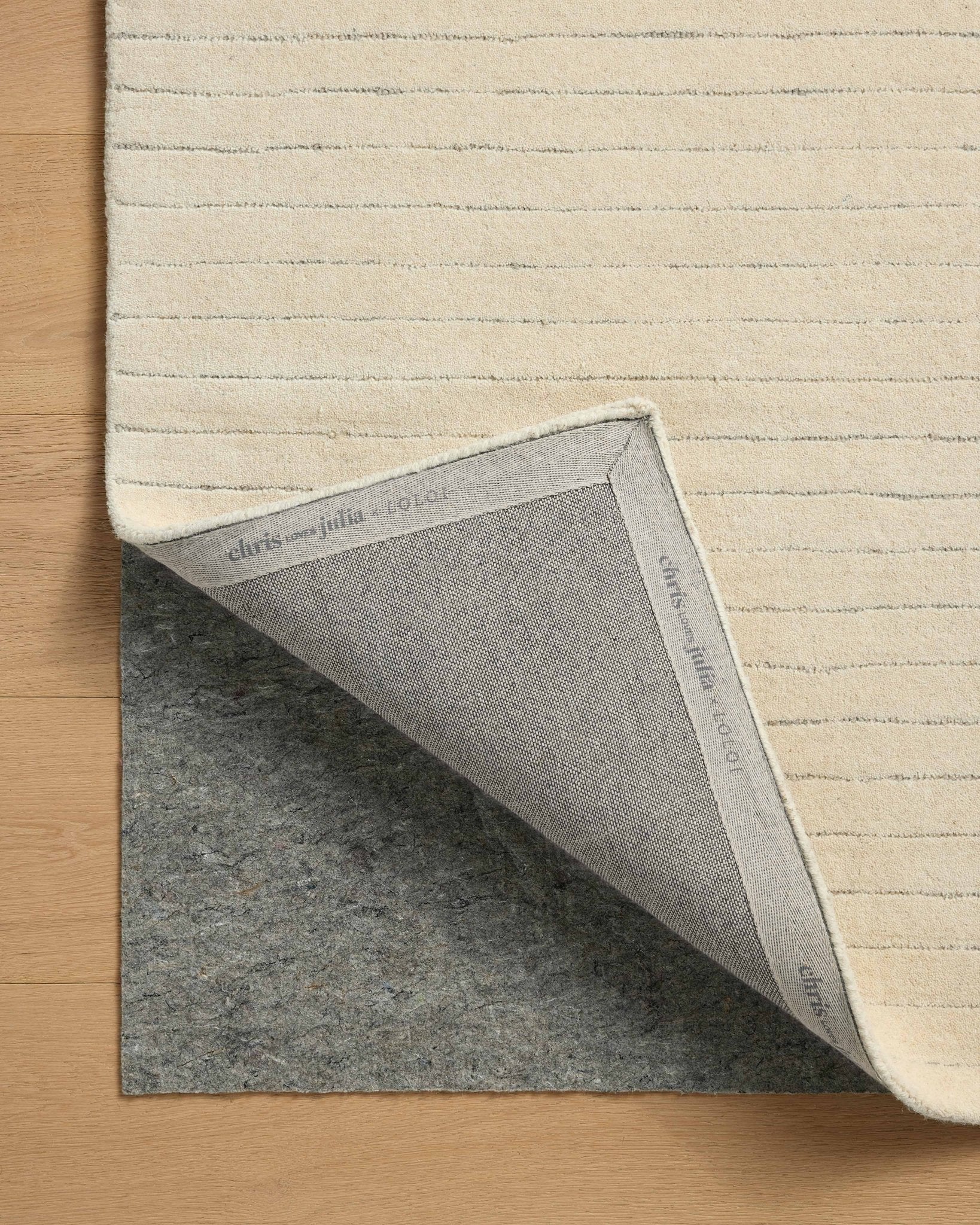 Chris Loves Julia x Loloi Henry Ivory / Dove 18" x 18" Sample Rug White Cliff Studio Area Rugs