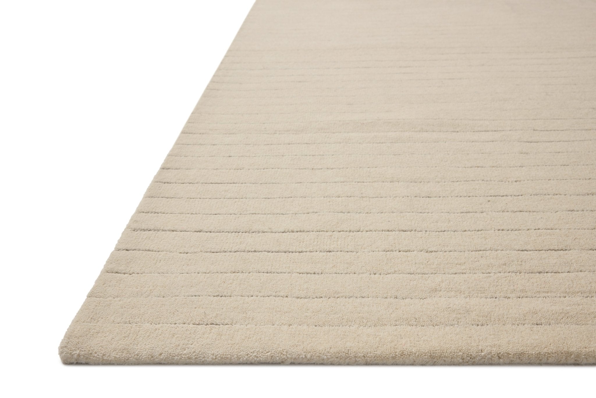 Chris Loves Julia x Loloi Henry Ivory / Dove 18" x 18" Sample Rug White Cliff Studio Area Rugs