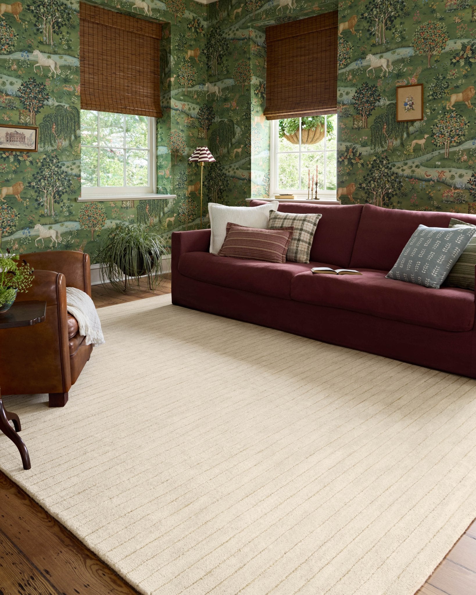 Chris Loves Julia x Loloi Henry Ivory / Dove 18" x 18" Sample Rug White Cliff Studio Area Rugs