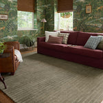 Chris Loves Julia x Loloi Henry Olive / Ivory 18" x 18" Sample Rug White Cliff Studio Area Rugs