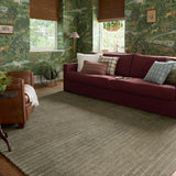 Chris Loves Julia x Loloi Henry Olive / Ivory 18" x 18" Sample Rug White Cliff Studio Area Rugs