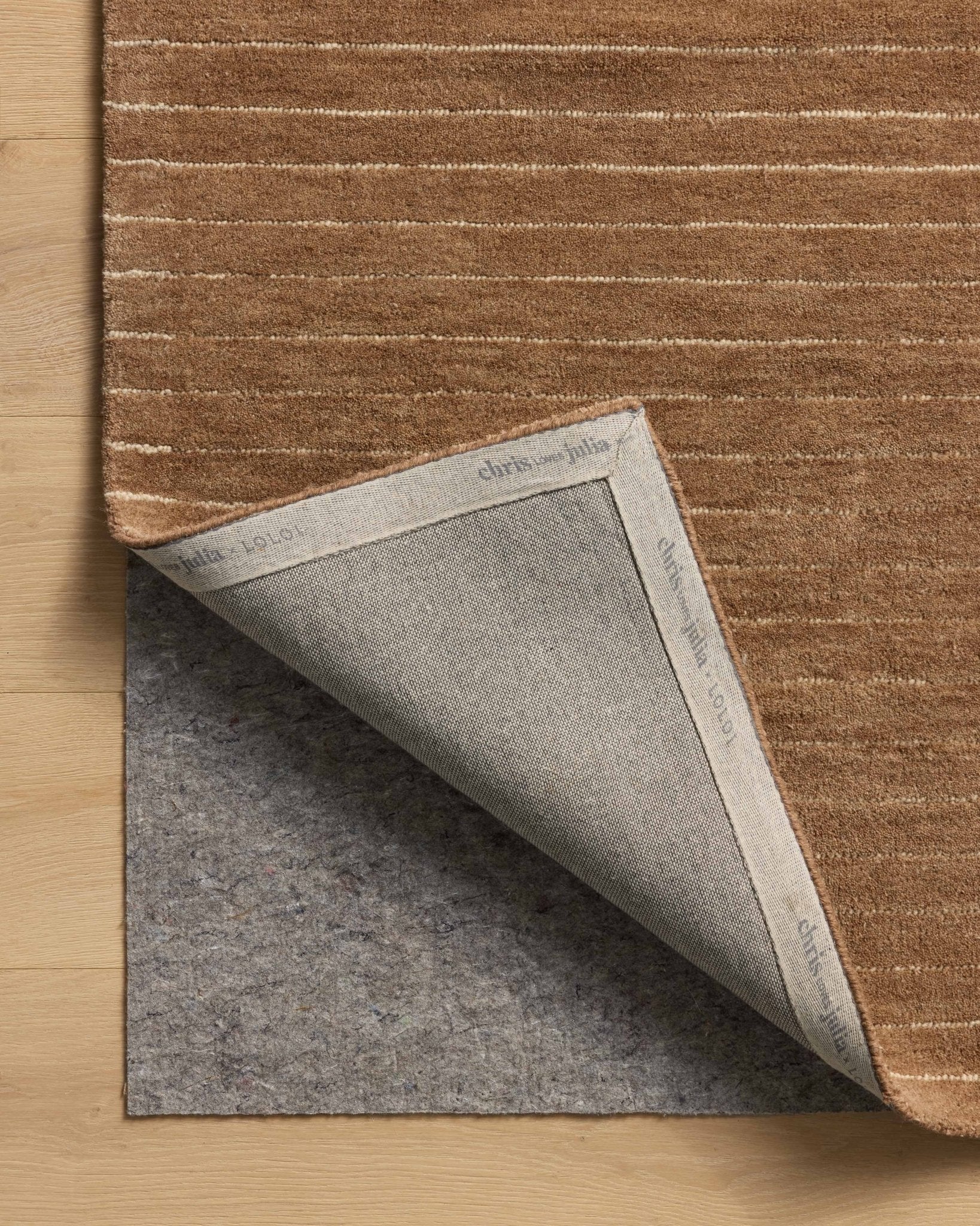 Chris Loves Julia x Loloi Henry Rust / Natural 18" x 18" Sample Rug White Cliff Studio Area Rugs