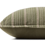 Chris Loves Julia x Loloi Howie Green / Natural 22'' x 22'' Cover Only White Cliff Studio Throw Pillows