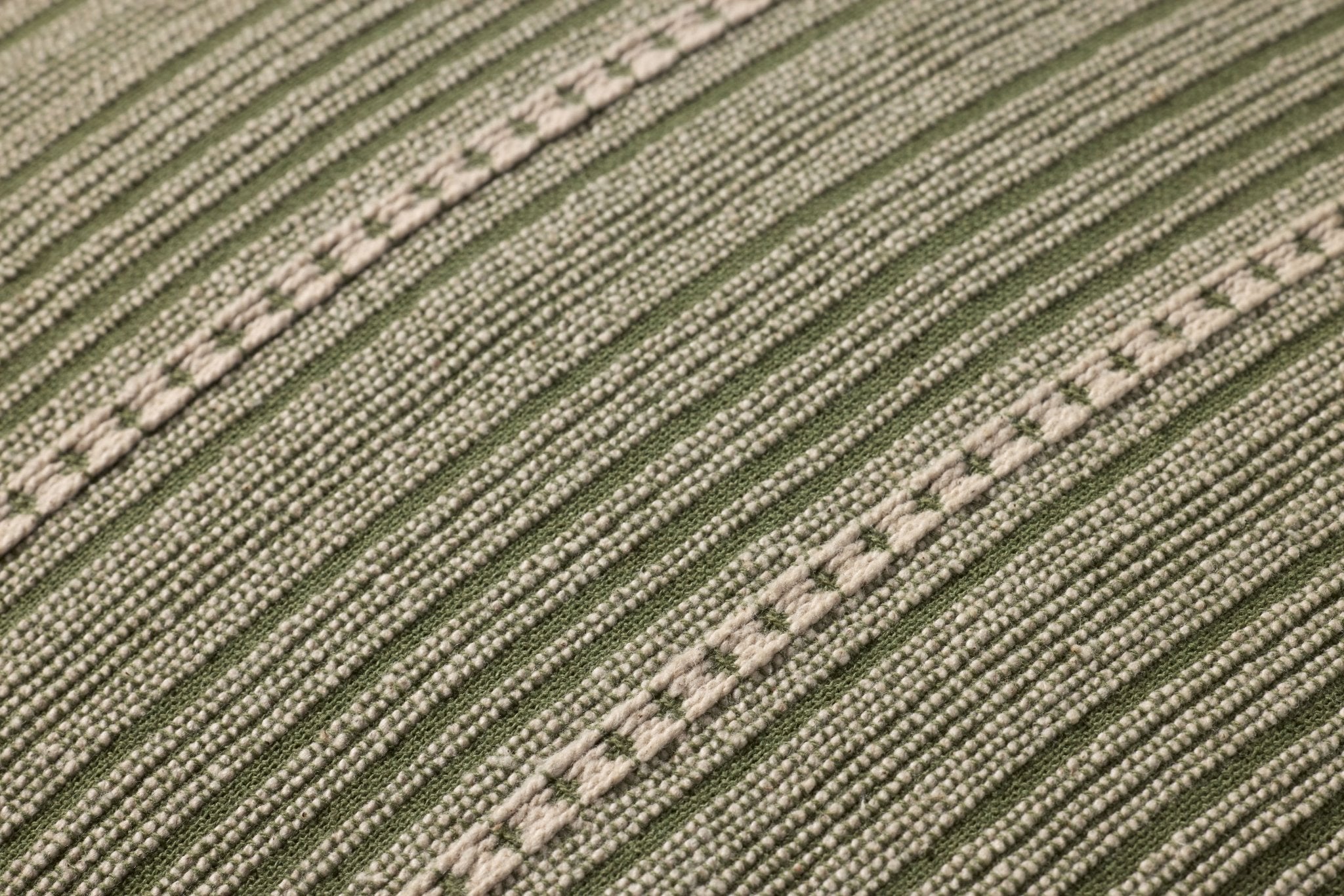 Chris Loves Julia x Loloi Howie Green / Natural 22'' x 22'' Cover Only White Cliff Studio Throw Pillows