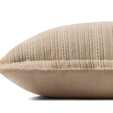 Chris Loves Julia x Loloi Howie Natural 18'' x 18'' Cover Only White Cliff Studio Throw Pillows