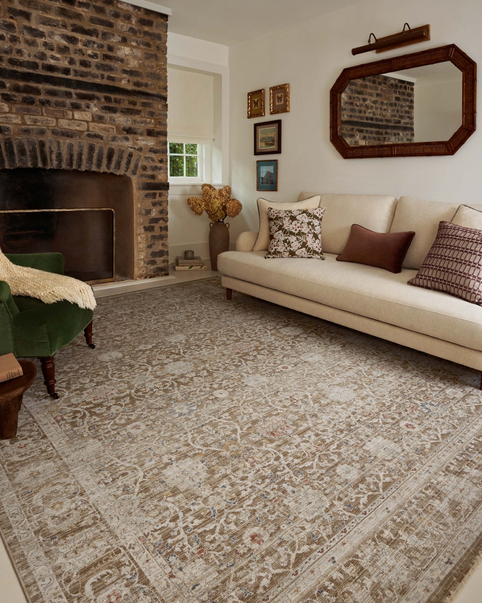 Chris Loves Julia x Loloi Ida Bark / Multi 11' - 6" x 15' - 6" Area Rug White Cliff Studio Area Rugs