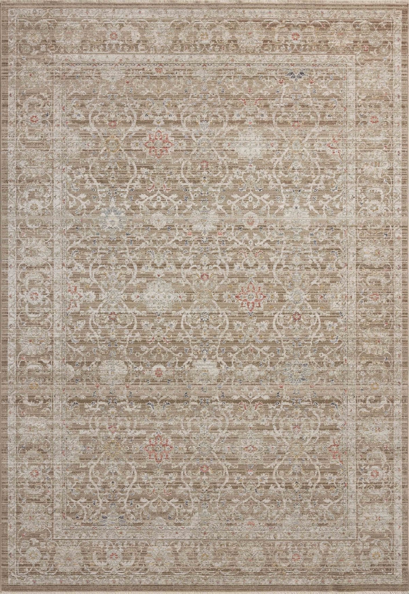 Chris Loves Julia x Loloi Ida Bark / Multi 11' - 6" x 15' - 6" Area Rug White Cliff Studio Area Rugs