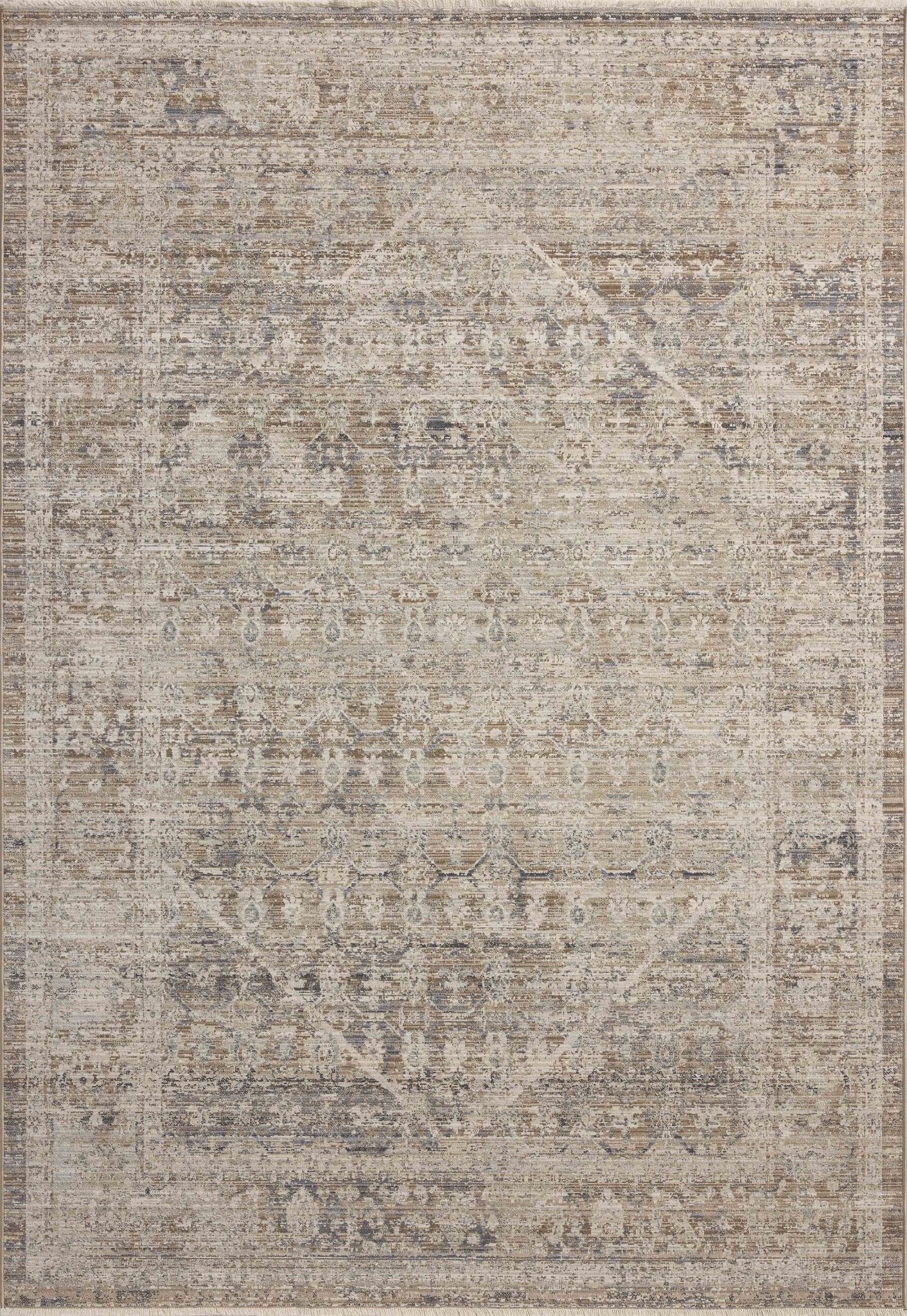 Chris Loves Julia x Loloi Ida Slate / Natural 11' - 6" x 15' - 6" Area Rug White Cliff Studio Area Rugs