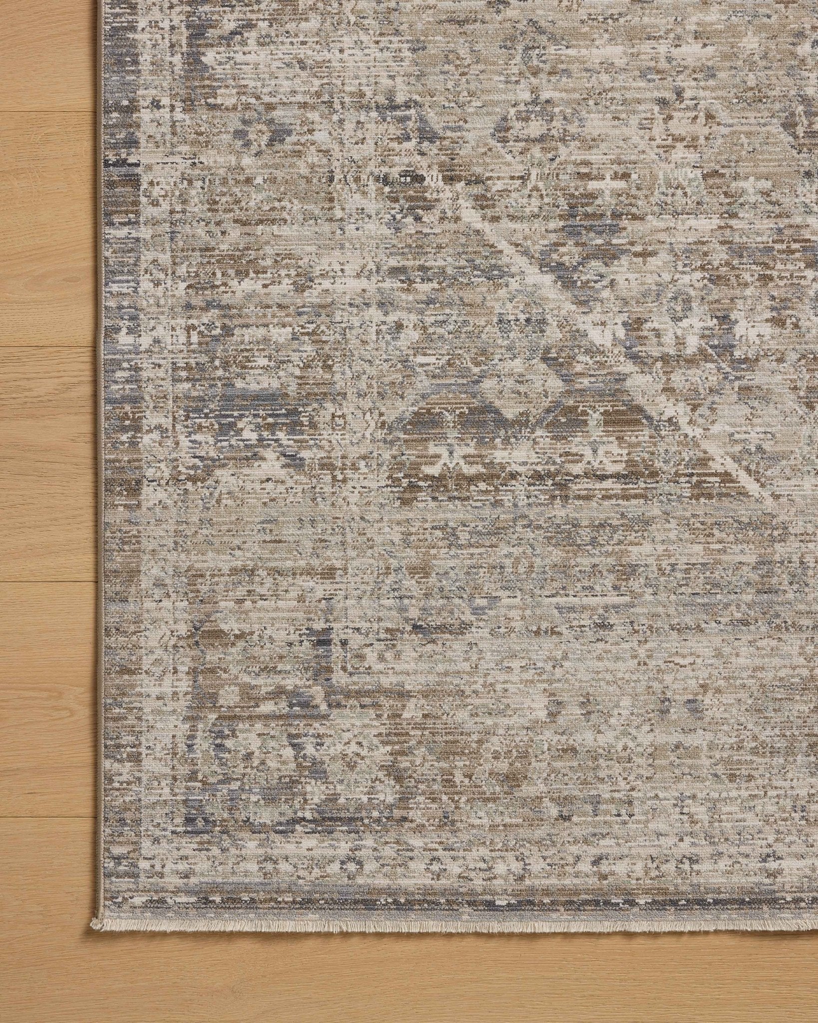 Chris Loves Julia x Loloi Ida Slate / Natural 11' - 6" x 15' - 6" Area Rug White Cliff Studio Area Rugs