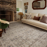 Chris Loves Julia x Loloi Ida Slate / Natural 11' - 6" x 15' - 6" Area Rug White Cliff Studio Area Rugs