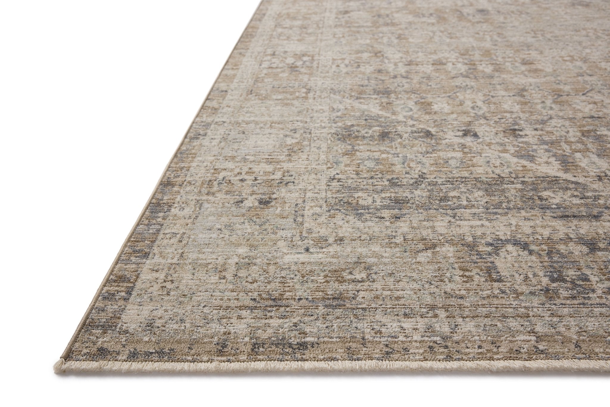 Chris Loves Julia x Loloi Ida Slate / Natural 11' - 6" x 15' - 6" Area Rug White Cliff Studio Area Rugs