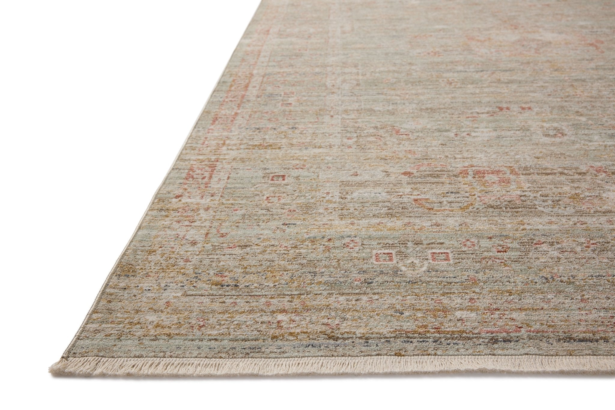 Chris Loves Julia x Loloi Ida Spa / Sunrise 11' - 6" x 15' - 6" Area Rug White Cliff Studio Area Rugs
